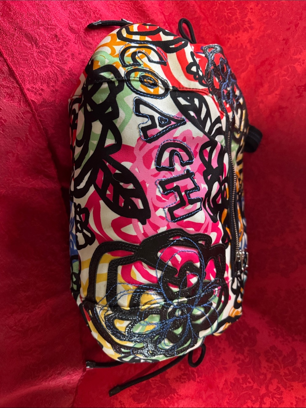 Coach 15593 Poppy Graffiti Blossom Groovy Hobo Shoulder Bag - Picture 7 of 12